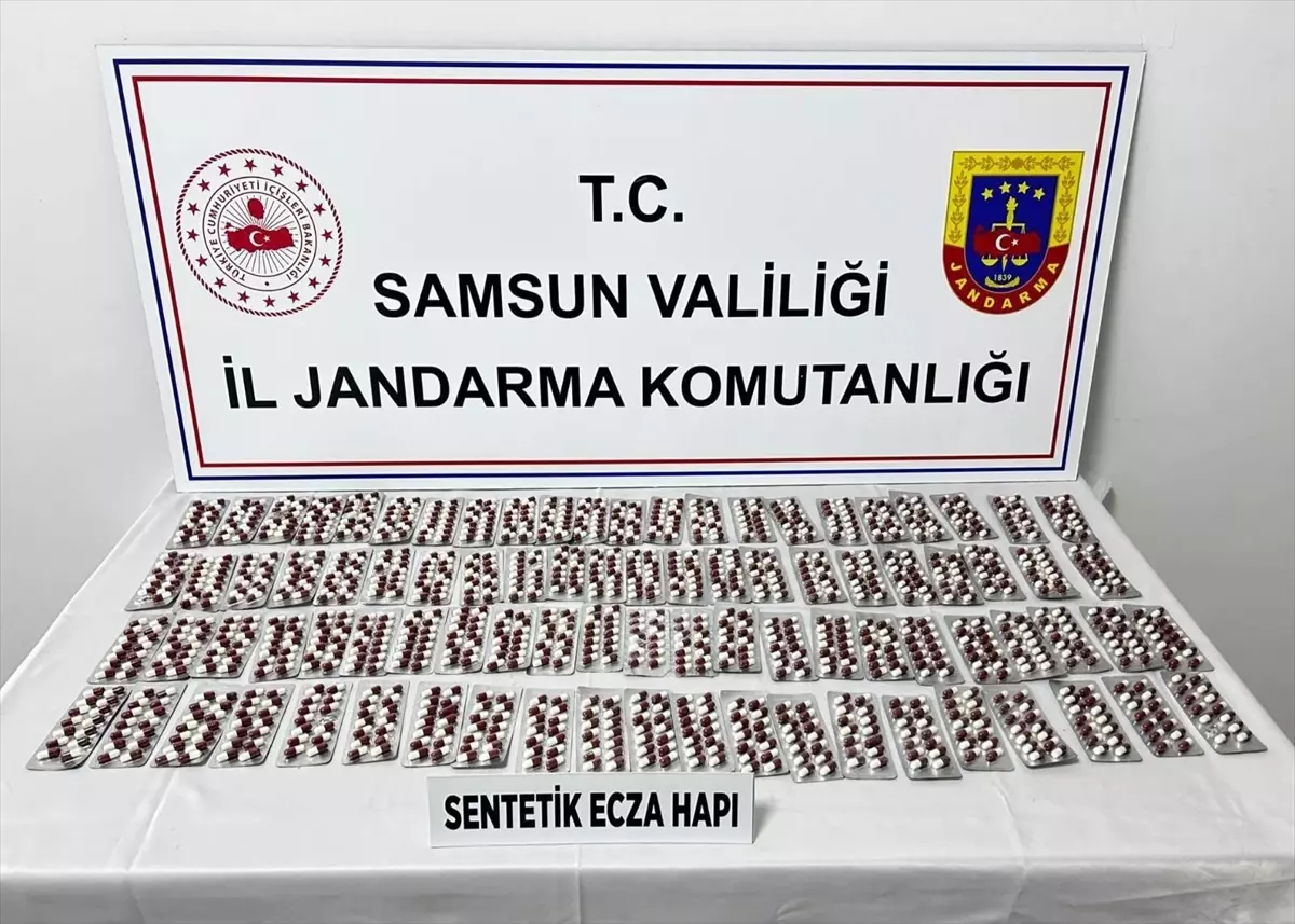 Samsun'da Uyuşturucu Operasyonu: 1 Gözaltı ve 1224 Hap Ele Geçirildi