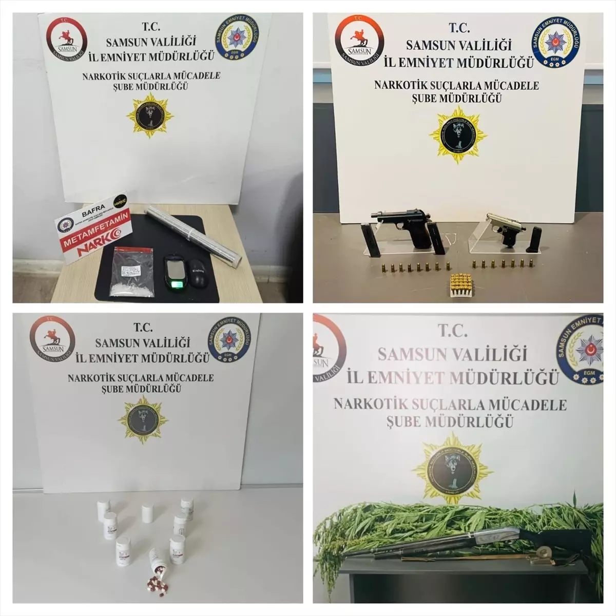 Samsun'da Uyuşturucu ve Silah Operasyonu: 7 Gözaltı