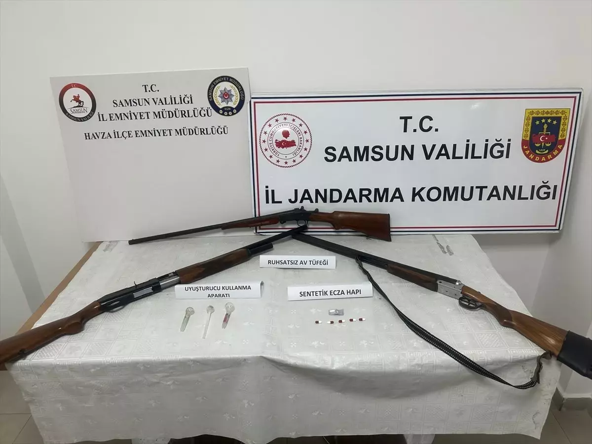 Samsun'da Uyuşturucu ve Silah Kaçakçılığı Operasyonu: 1 Gözaltı