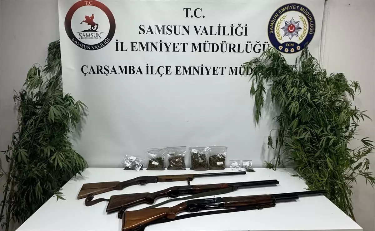 Samsun'da Uyuşturucu ve Silah Operasyonu: 2 Gözaltı