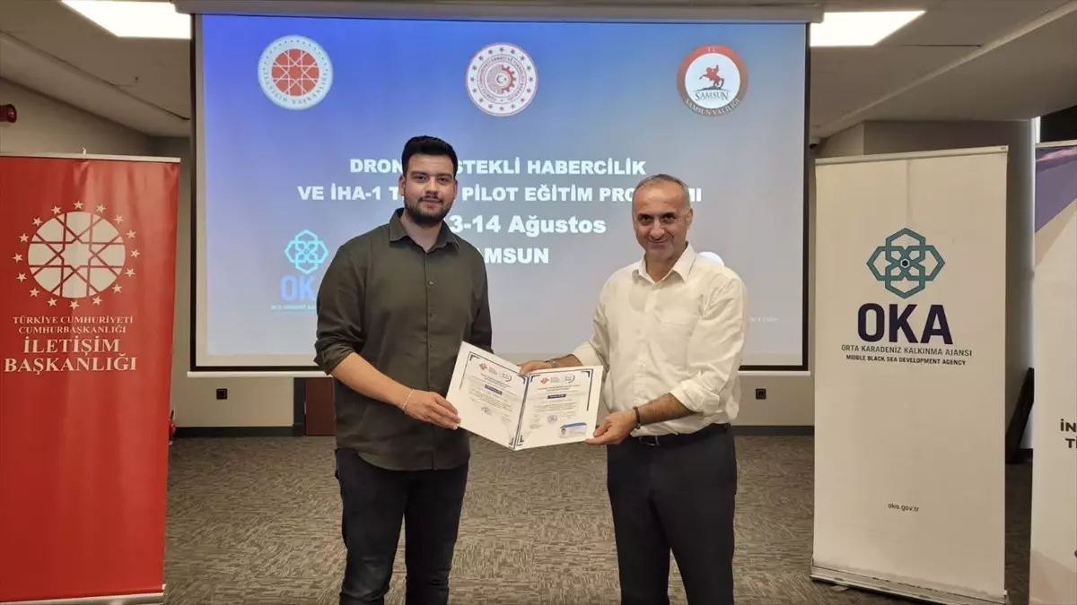 Samsun'da Dron Destekli Habercilik Eğitimi Tamamlandı