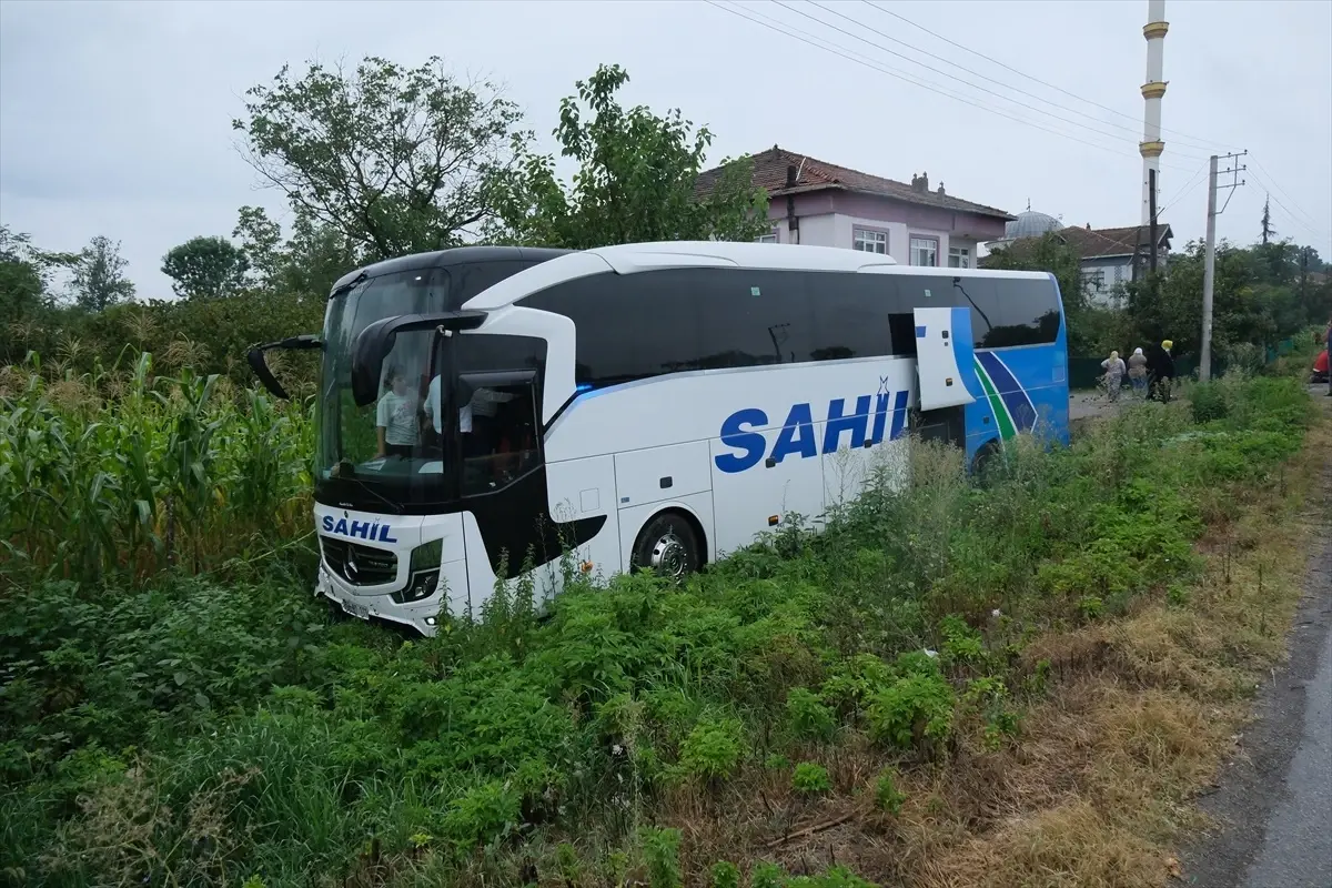 Samsun'da Yolcu Otobüsü Kaza Yaptı: 1 Ölü, 1 Yaralı