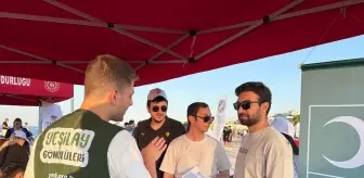 Samsun'da Gençlik ve Spor Festivali'nde Yeşilay Stant Açtı