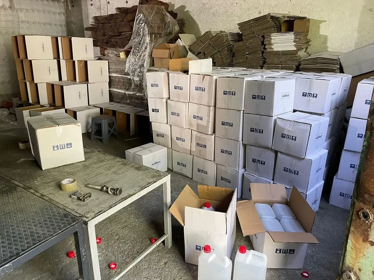 Samsun merkezli sahte alkol operasyonunda 10 gözaltı