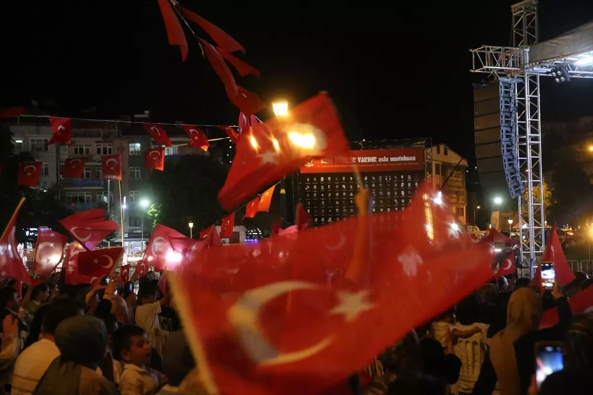 Samsun ve çevre illerde 15 Temmuz Demokrasi ve Milli Birlik Günü etkinlikleri düzenlendi