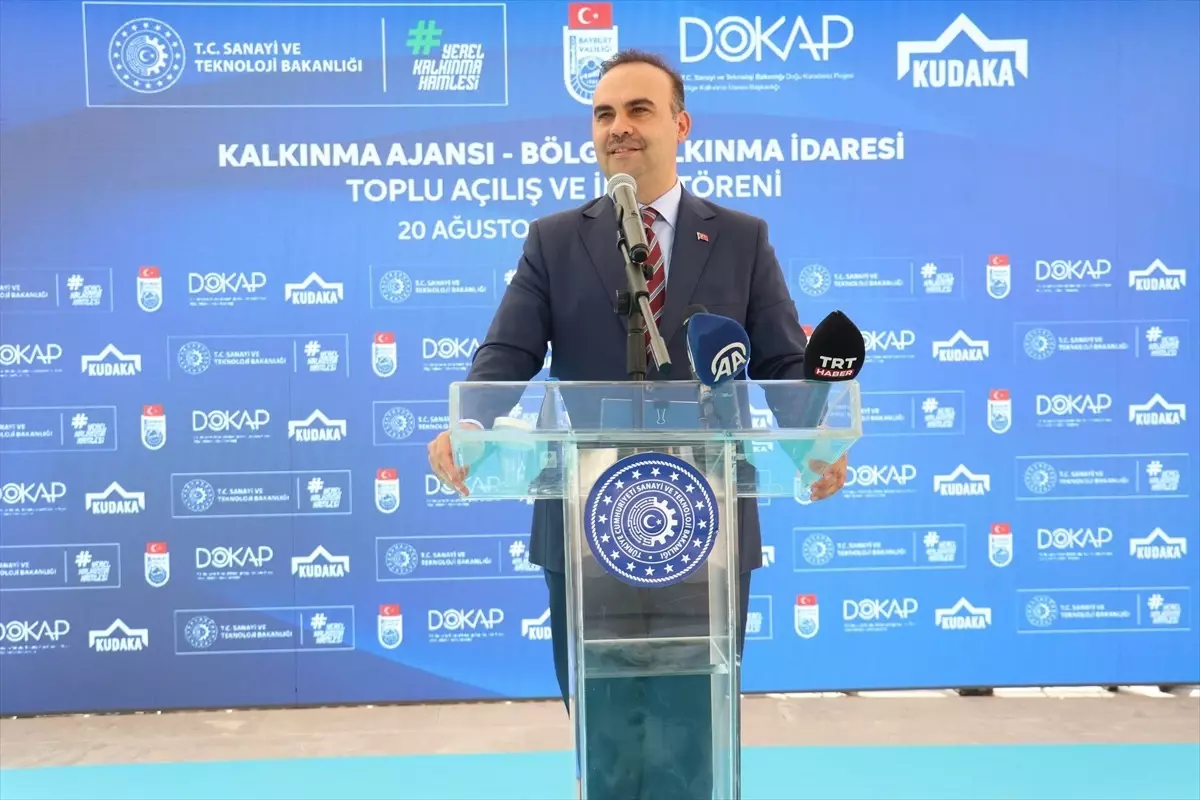 Sanayi ve Teknoloji Bakanı Kacır, Bayburt'ta açılış ve imza töreninde konuştu Açıklaması
