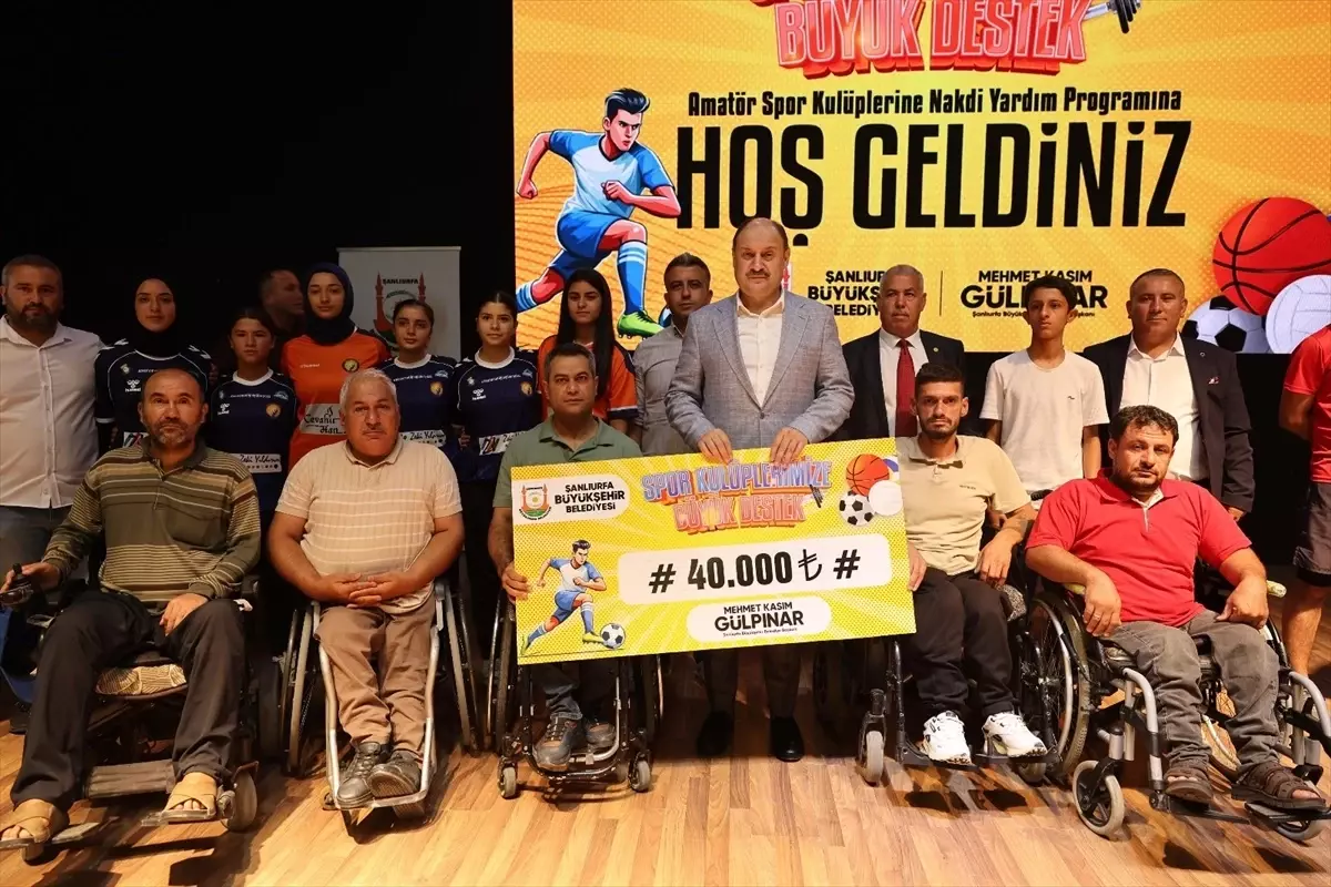 Şanlıurfa'daki 105 Amatör Spor Kulübüne 6 Milyon Lira Destek