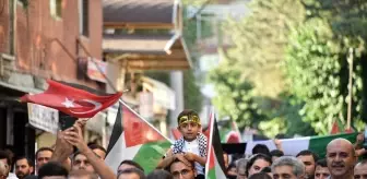 Siverek'te Gazze İçin Yürüyüş Düzenlendi
