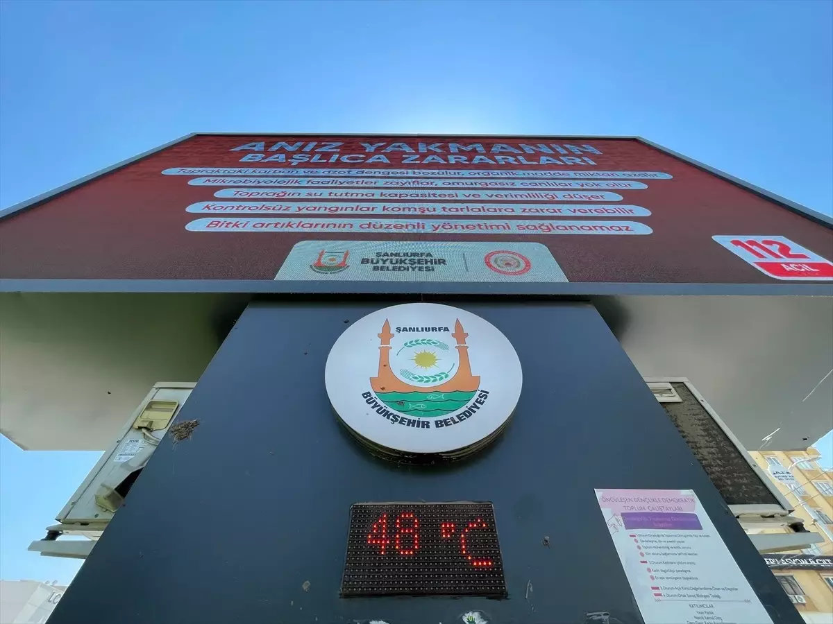 Şanlıurfa'da Kavurucu Sıcaklık 48 Dereceye Ulaştı