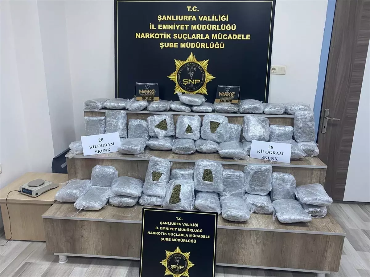 Şanlıurfa'da 28 Kilogram Sentetik Uyuşturucu Ele Ge geçirildi