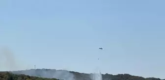 Sarıyer'de Orman Yangınına Havadan ve Karadan Müdahale