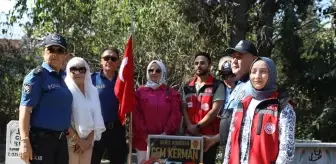 Şehit polis memuru Cem Kerman, Edirne'de kabri başında anıldı