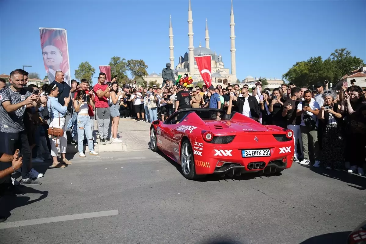 Edirne'de Gumball 3000 Rallisi Coşkusu