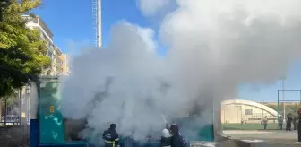 Siirt'te Elektrik Trafosunda Yangın