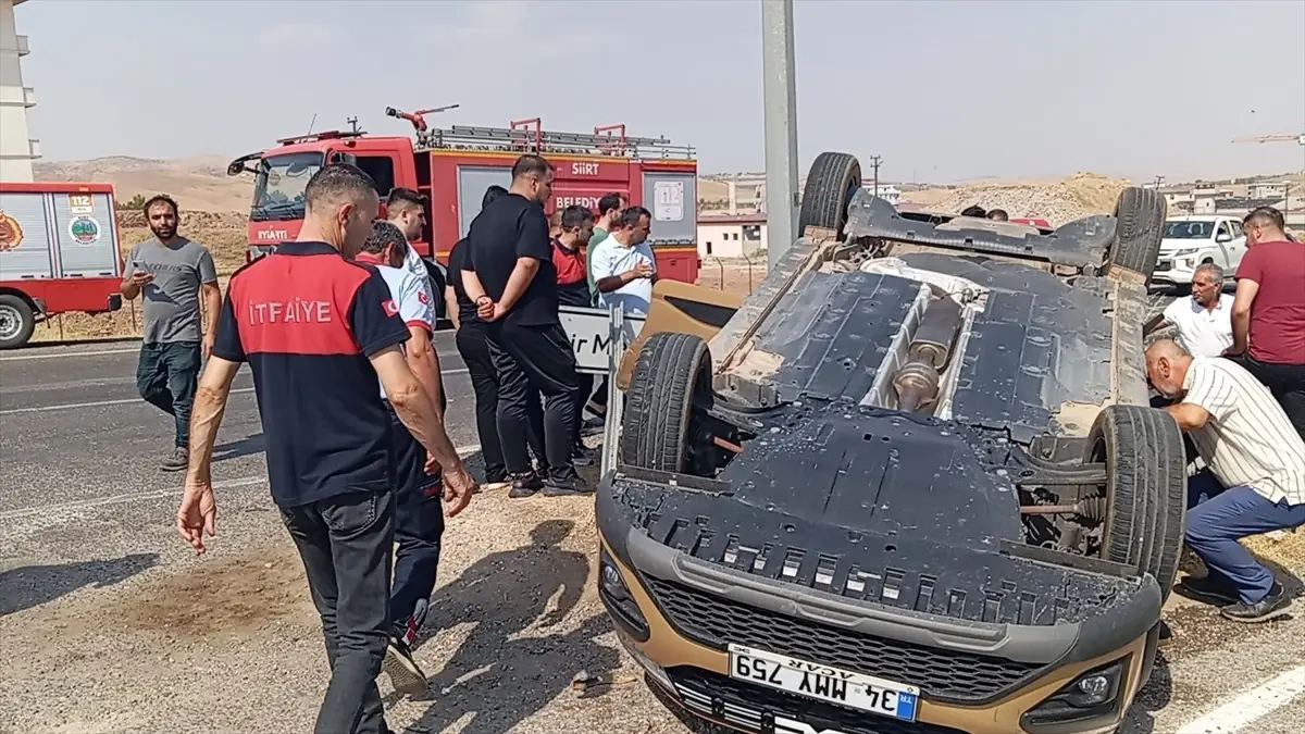 Siirt'te Trafik Kazası: 2 Yaralı