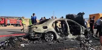 Siirt'te Yanan Otomobil Kullanılamaz Hale Geldi