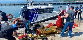 Sinop'ta Deniz Dibi Temizliği: Atıklar Su Altından Çıkarıldı