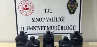 Sinop'ta Kaçakçılık Operasyonu: 1 Gözaltı ve 30 Litre Etil Alkol Ele Geçirildi