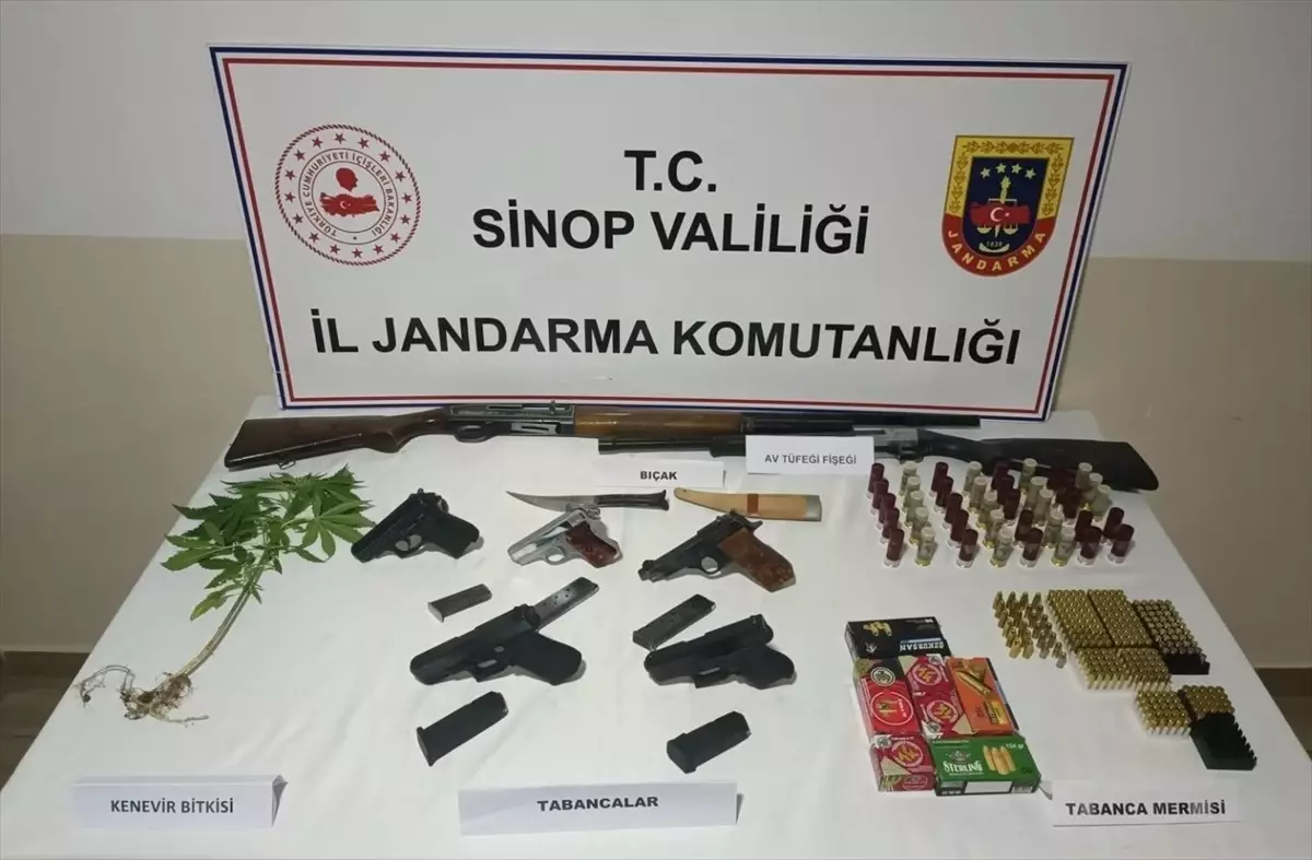 Sinop'ta Silah ve Mühimmat Kaçakçılığı Operasyonu: 3 Gözaltı