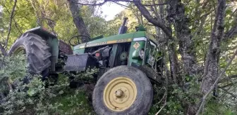 Sinop'ta Traktör Uçuruma Devrildi: Bir Kişi Ağır Yaralandı