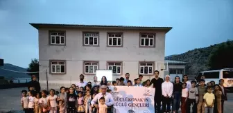 Şırnak'ta 95 öğrenci için açık hava sinema etkinliği düzenlendi