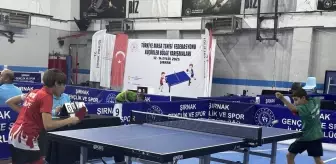 Şırnak'ta Masa Tenisi Küçükler Bölge Şampiyonası Sonuçlandı