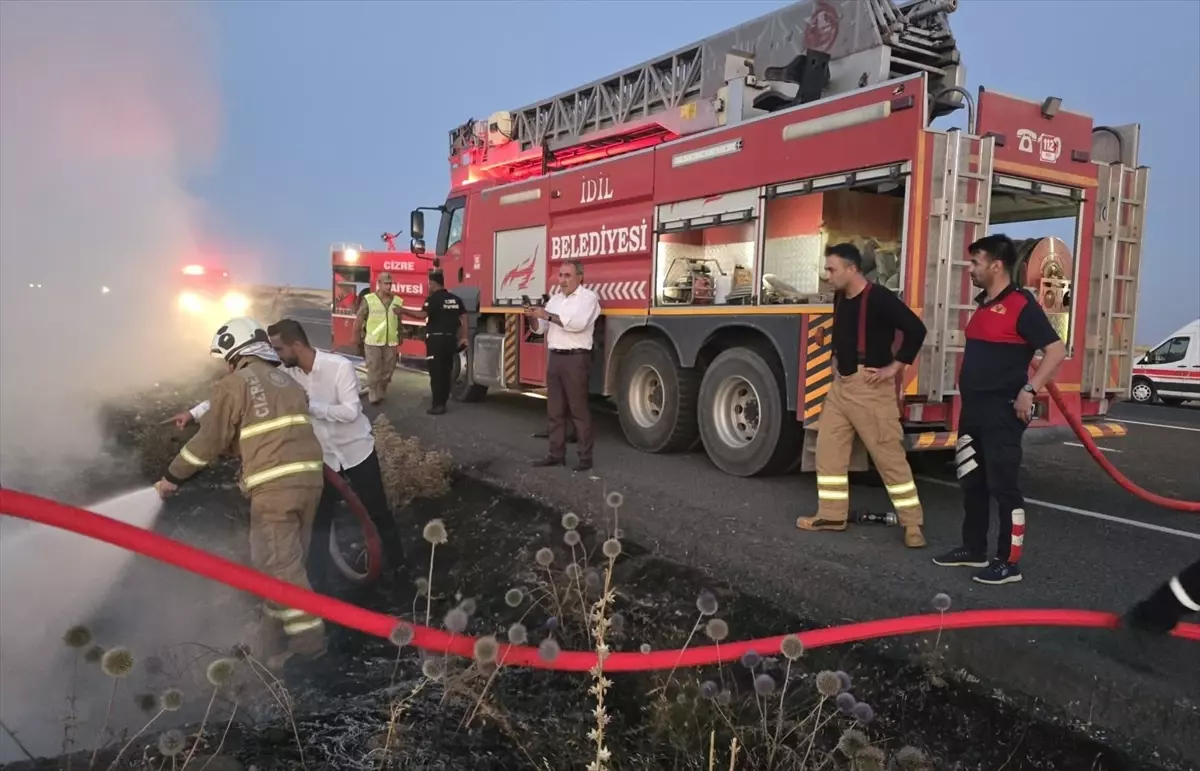 Şırnak'ta Yanan Cipte Sürücü Hayatını Kaybetti
