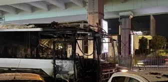 Şişli'de Tur Otobüsünde Yangın