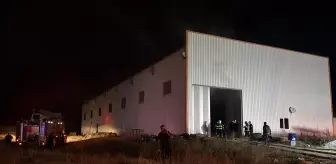 Sivas'ta Ahşap Üretim Fabrikasında Yangın Çıktı