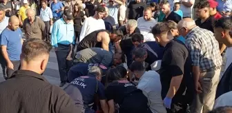 Sivas'ta Motosiklet Kazası Güvenlik Kamerasında