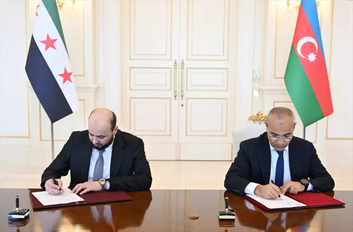 Azerbaycan ve Suriye Arasında Petrol Anlaşması İmzalandı