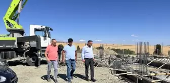 Sorgun'da yeni mezarlık alanı projesi kapsamında yapılacak caminin temeli atıldı