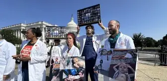 İsrail'in Gazze'deki Soykırımına Karşı Doktorlar Washington'da Eylemde