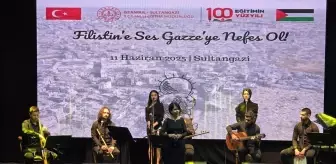 Sultangazi'de 'Filistin'e Ses, Gazze'ye Nefes Ol' Temalı Konser Düzenlendi