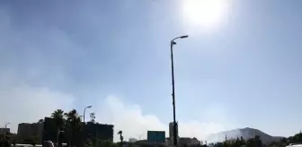 Şam'da Cumhurbaşkanlığı Sarayı Yakınında Yangın
