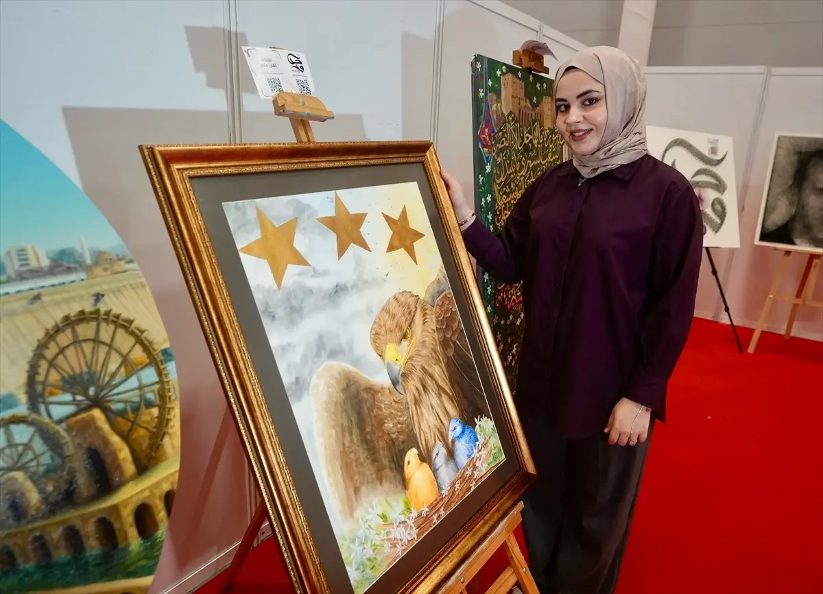 10. Uluslararası İstanbul Arapça Kitap Fuarı'nda Sanat Eserleri Sergilendi