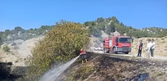 Amasya'nın Taşova İlçesinde Otluk Alanda Yangın Çıktı