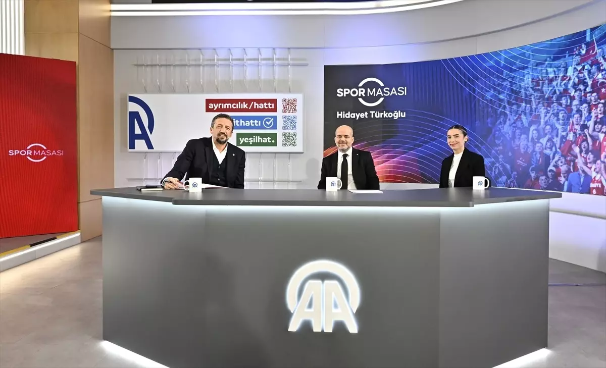 TBF Başkanı Hidayet Türkoğlu, AA Spor Masası'nın konuğu oldu (1)