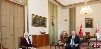TBMM Başkanı Kurtulmuş, Aile ve Sosyal Hizmetler Bakanı Göktaş'ı kabul etti