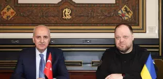 TBMM Başkanı Kurtulmuş, Brüksel'de Ukrayna Meclis Başkanı Stefanchuk ile görüştü