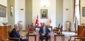 TBMM Başkanı Numan Kurtulmuş, Hazine ve Maliye Bakanı Mehmet Şimşek ile Görüştü