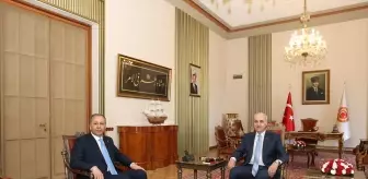 TBMM Başkanı Kurtulmuş, İçişleri Bakanı Yerlikaya'yı kabul etti