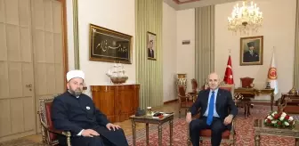 TBMM Başkanı Kurtulmuş, Karadağ İslam Birliği Başkanı Fejzic'i kabul etti