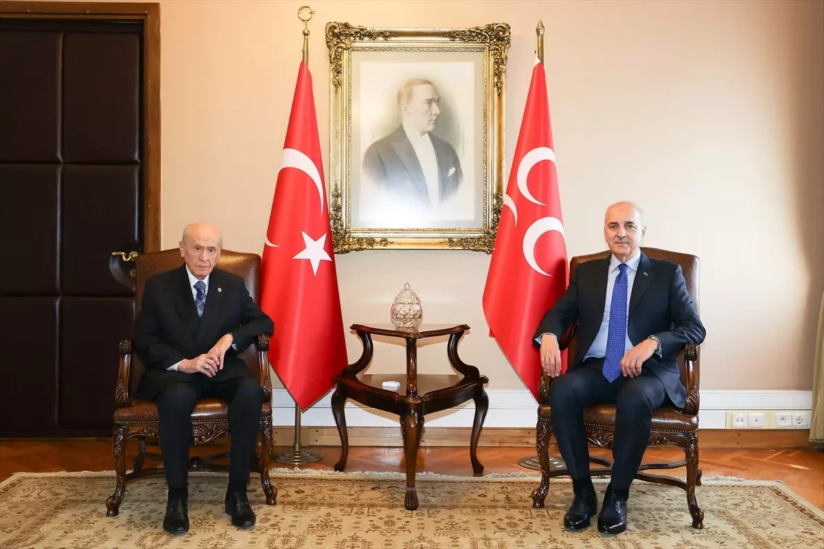 TBMM Başkanı Kurtulmuş, MHP Genel Başkanı Bahçeli'yi ziyaret etti