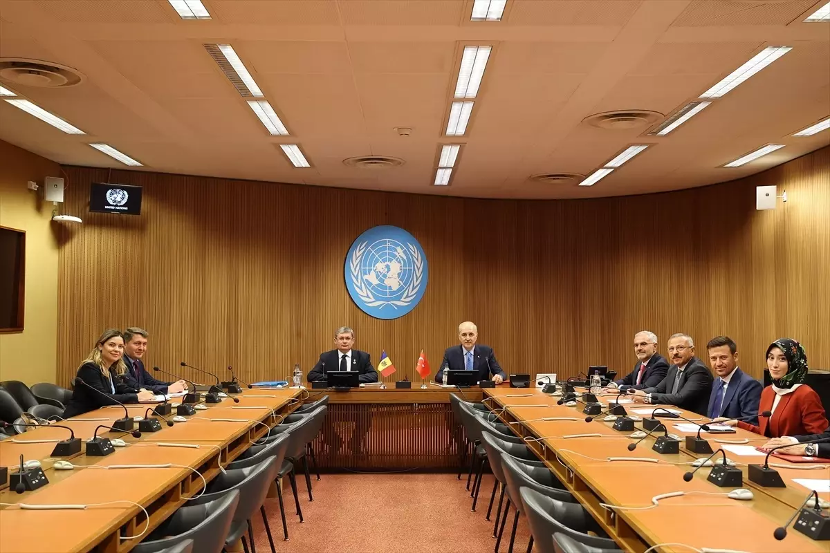 TBMM Başkanı Kurtulmuş, Moldova Mevkidaşı ile Görüşme Gerçekleştirdi