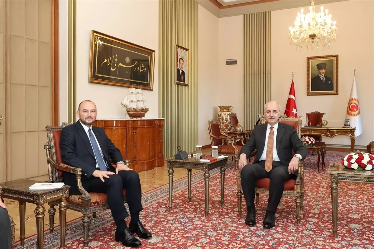 TBMM Başkanı Kurtulmuş, MÜSİAD Genel Başkanı Özdemir'i Kabul Etti
