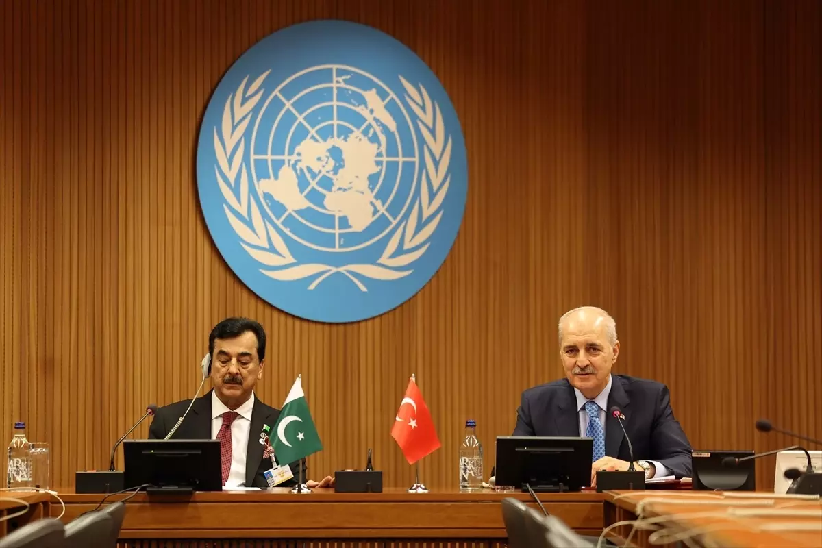 TBMM Başkanı Kurtulmuş, Pakistan Parlamentosu Senato Başkanı Gilani ile görüştü Açıklaması