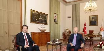 TBMM Başkanı Numan Kurtulmuş, Saadet Partisi Genel Başkanı Mahmut Arıkan'ı Kabul Etti