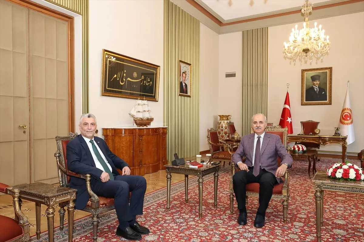 TBMM Başkanı Kurtulmuş, Ticaret Bakanı Bolat'ı kabul etti