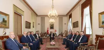 TBMM Başkanı Kurtulmuş, TOBB Başkanı Hisarcıklıoğlu'nu Kabul Etti